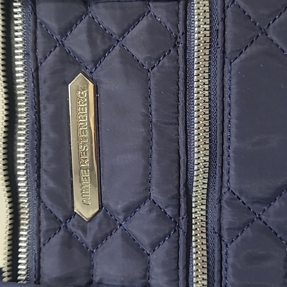 EUC Aimee Kestenberg Mara Blue Quilted Small Satchel Women's Purse - Picture 2 of 8